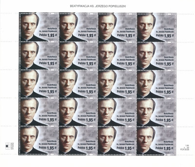 Fi 4336 ** Arkusz Beatyfikacja ks. Jerzego Popiełuszki