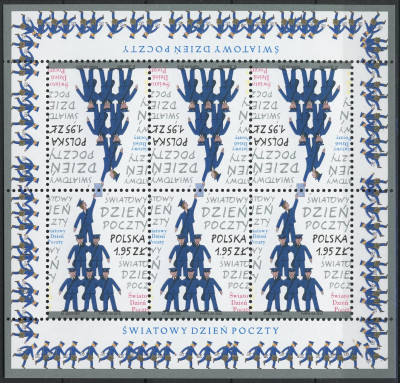 Fi 4346 ** Arkusik czysty Światowy Dzień Poczty
