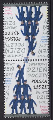 Fi 4346 tete-beche czysty Światowy Dzień Poczty