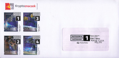 Kryptoznaczek Polska w Kosmosie kat. 1