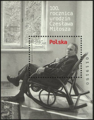 Blok 230 ** - 2011 rok - Urodziny Czesława Miłosza