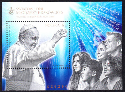 Blok 287 czysty** Światowe Dni Młodzieży Krak&oacute;w