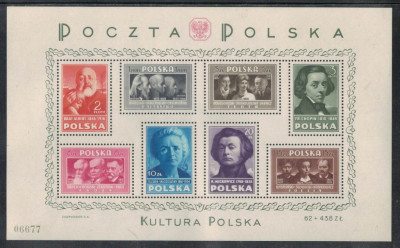 Polska 1948 Fi Blok 10 ** Stan lux