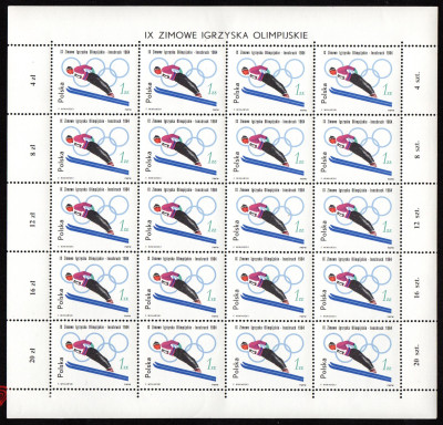 Fi 1309-1316 ** arkusze - Zimowe Igrzyska Olimpijskie 1964