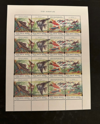 RYBY, 1994 ROK, Fi. 3357- 3360 ** ARKUSIK