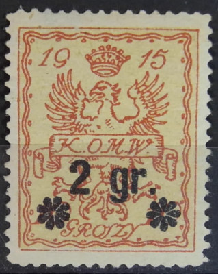 Fi 9e * Herb miasta i orzeł WARSZAWA 1916 - gw. Berbeka