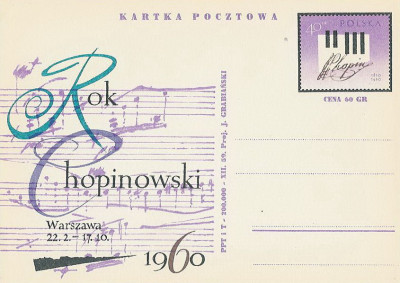 Cp 174 : 150 rocz. ur. Fryderyka Chopina