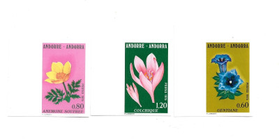 Andora - Yv. seria 198-200 nieząbkowany ** MNH