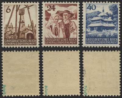 Generalna Gubernia - seria I-III. Stan ** - gwarancja dr Kar