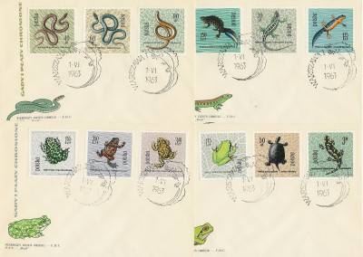 FDC 1245-56 #4: Gady i płazy