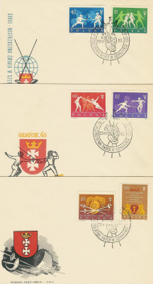FDC 1257-62 #3: MŚ w Szermierce