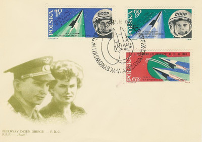 FDC 1286-88: Wizyta kosmonaut&oacute;w