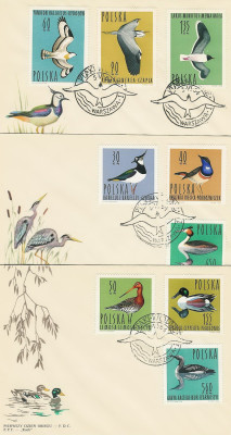 FDC 1342-50 #3: Ptaki wodne