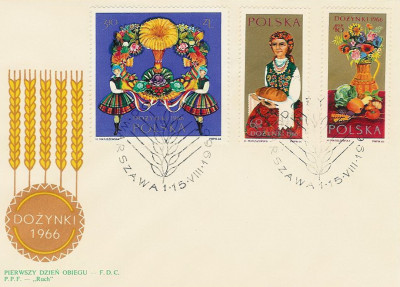 FDC 1545-47: Dożynki 1966