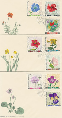 FDC 1634-42 #3: Kwiaty polne