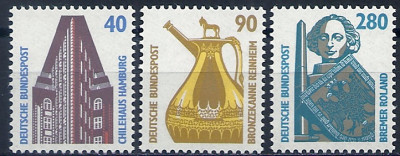 1988 r. Niemcy Mi 1379 - 1381**