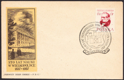 FDC 888: Polskie Tow. Przyjaci&oacute;ł Nauk