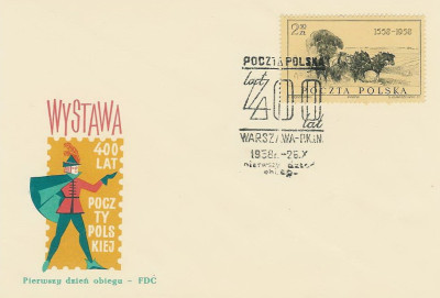 FDC 927: Wystawa 400 lat Poczty Polskiej