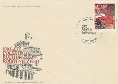 FDC 2673: 100 lat Ruchu Robotniczego