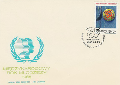 FDC 2821: Mn. Rok Młodzieży