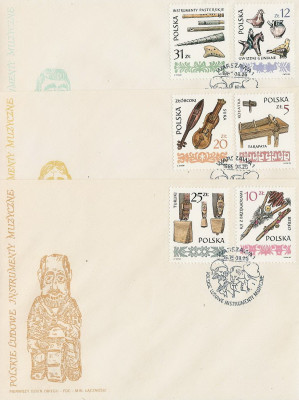 FDC 2831-36 #3: Instrumenty muzyczne