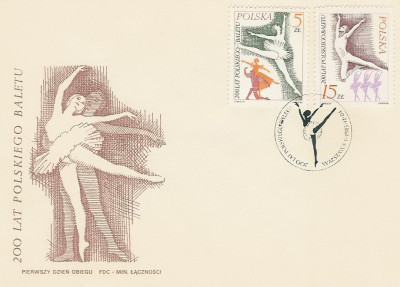 FDC 2857-58: Balet polski