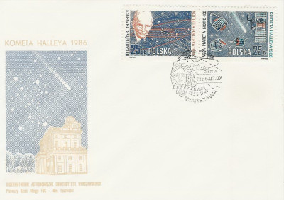 FDC 2866-67: Kometa Halleya