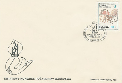 FDC 3064: Kongres Pożarniczy