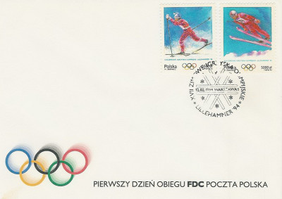 FDC 3330-31: Zimowe IO Lillehammer