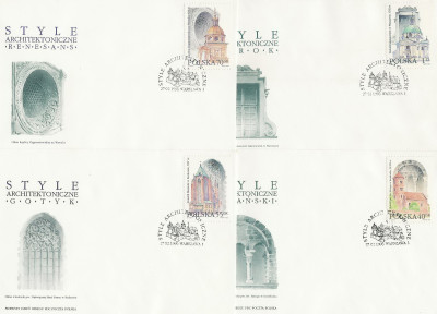 FDC 3422-28 #4: Style architektoniczne