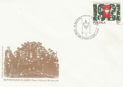 FDC 3438: 75 r. III Powstania Śląskiego
