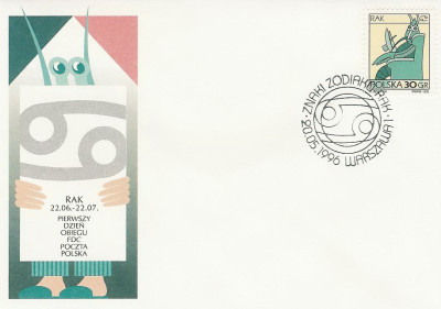 FDC 3440: Znaki zodiaku - rak