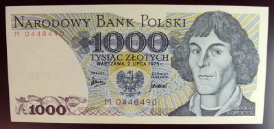 1975 r 1000 zł. Seria M. UNC.