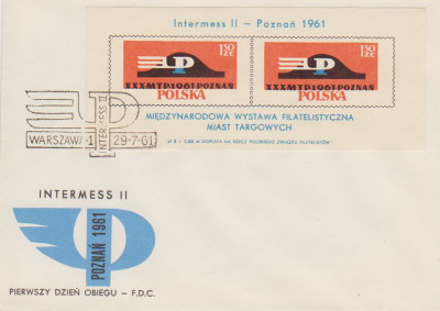 FDC blok 23 II blue W: Intermess II