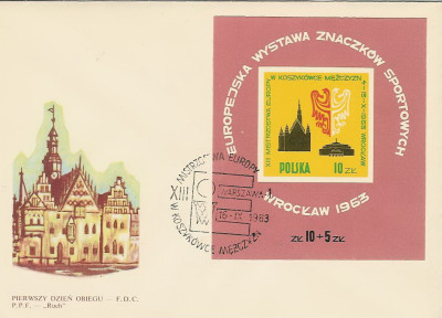 FDC blok 28: WF Znaczk&oacute;w sportowych
