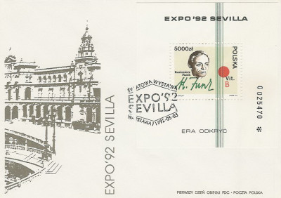 FDC blok 102: Expo 92 Sevilla