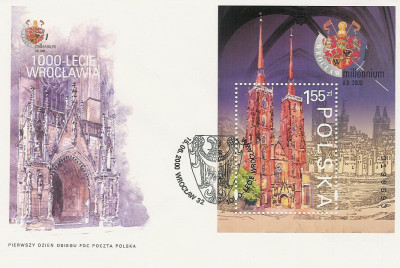 FDC blok 130: 1000 lat Wrocławia
