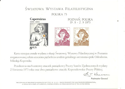 1973 r.  Światowa Wystawa Filatelistyczna**.