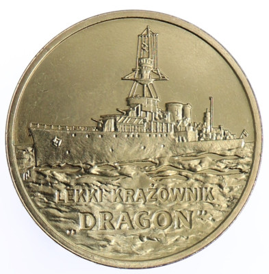 2 zł Lekki krążownik &bdquo;Dragon&rdquo;
