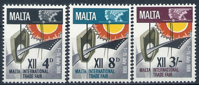 1968 r. Malta Mi 372 - 374**