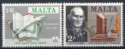 1971 r. Malta Mi 419 - 420**