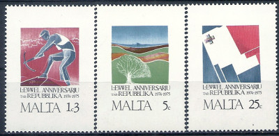 1975 r. Malta Mi 520 - 522**