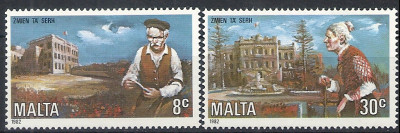 1982 r. Malta Mi 658 - 659**