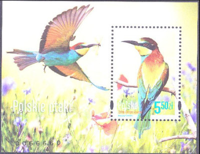 Fi 4540 Blok 263 czysty ** Polskie ptaki 2014