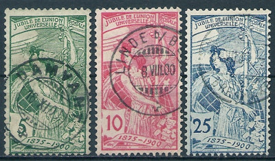 1900 r Szwajcaria Mi 71 - 73 kas.