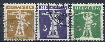 1909 r Szwajcaria Mi 111 - 113 kas.