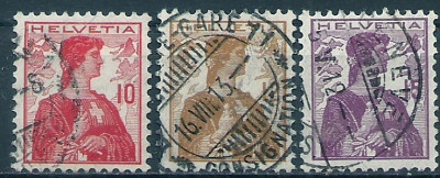 1909 r Szwajcaria Mi 114 - 116 kas.