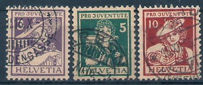 1916 r Szwajcaria Mi 130 - 132 kas.