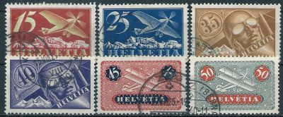 1923 r Szwajcaria Mi 179 - 184 kas.