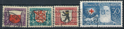 1928 r Szwajcaria Mi 229 - 232 kas.